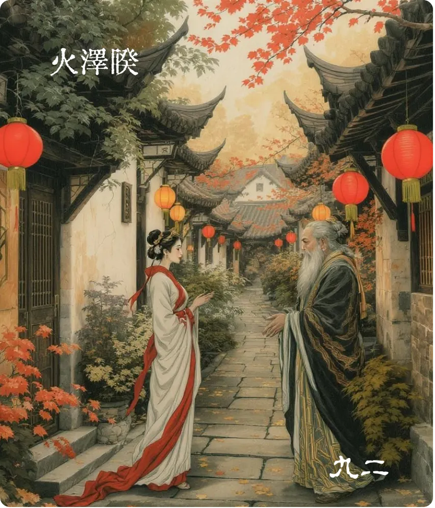 睽卦九二爻正面