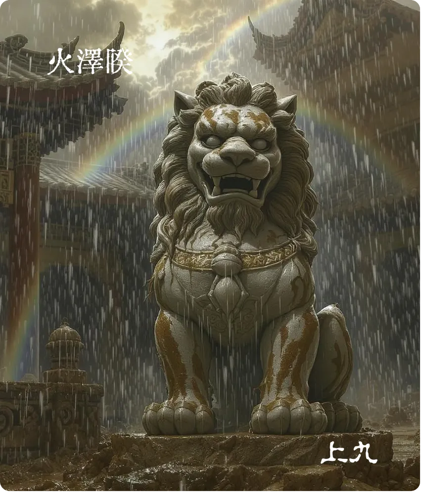 睽卦上九爻正面