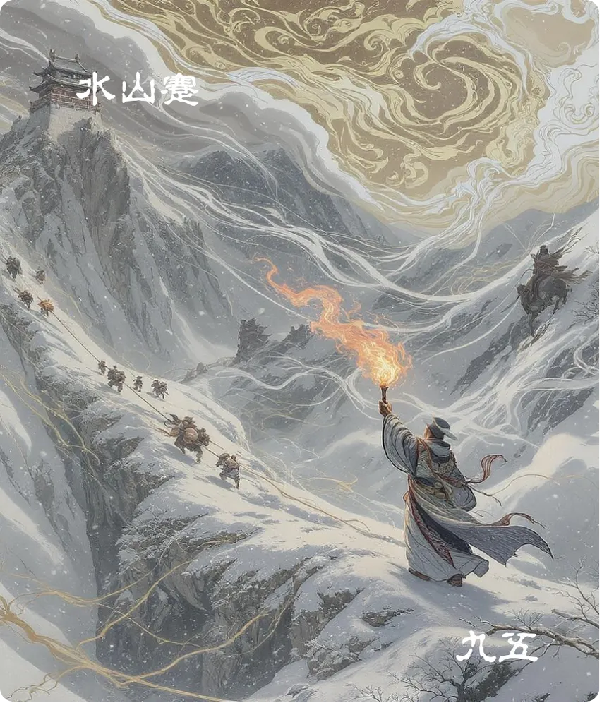 水山蹇卦九五爻卡——大蹇朋來