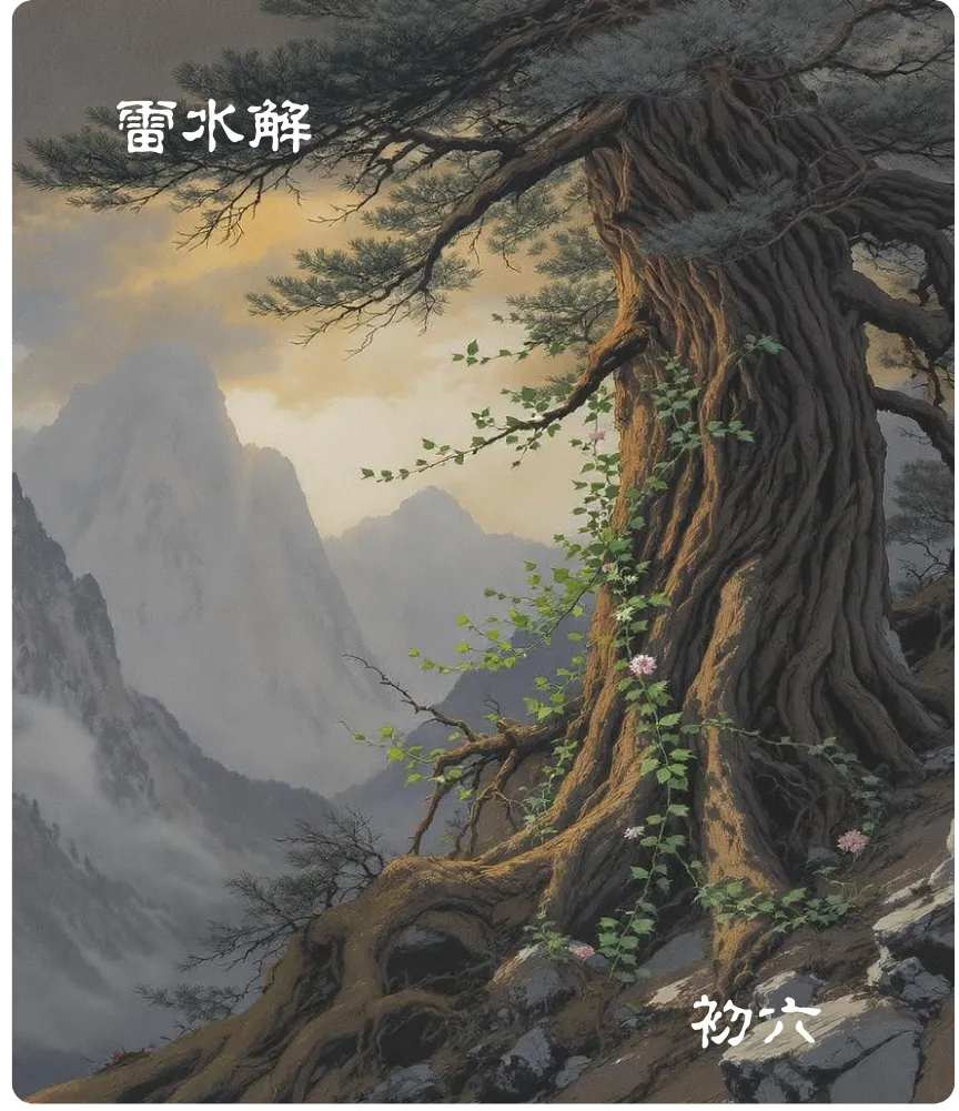 解卦初六爻正面