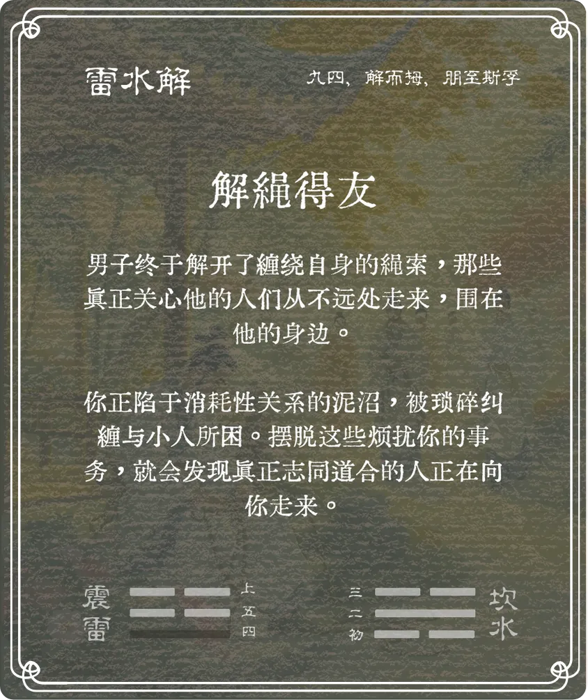 解卦九四爻背面