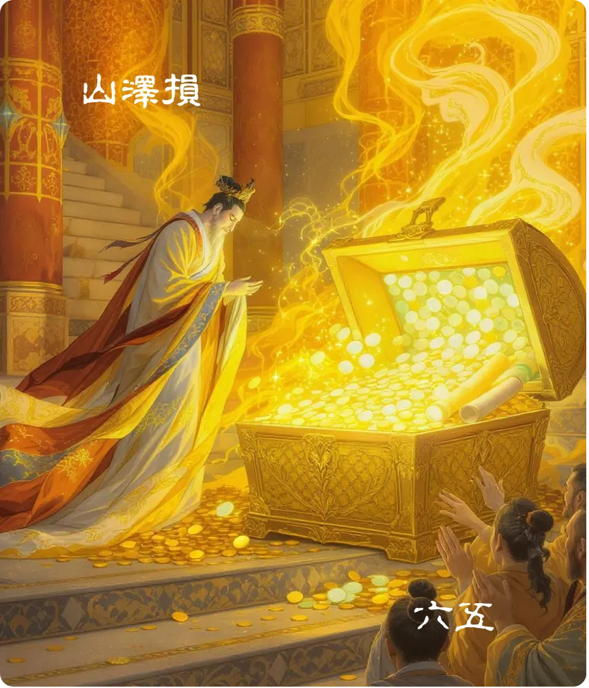 损卦六五爻卡——或益之十朋之龟，元吉