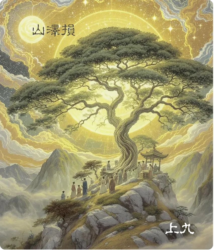 损卦上九爻卡——弗损益之，得臣无家