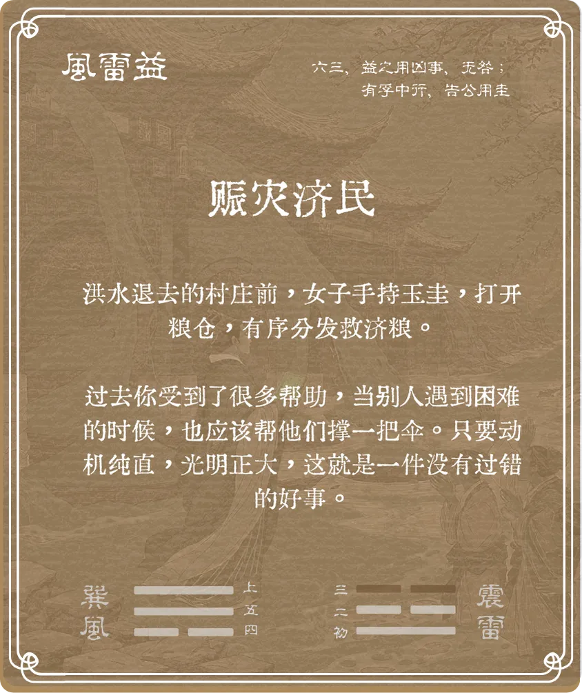 益卦六三爻背面