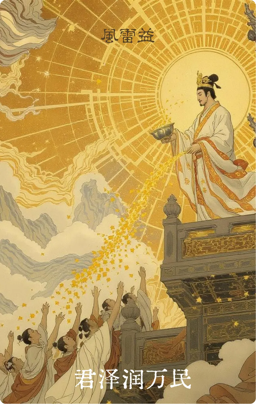 益卦卡牌正面——增益·君泽润万民