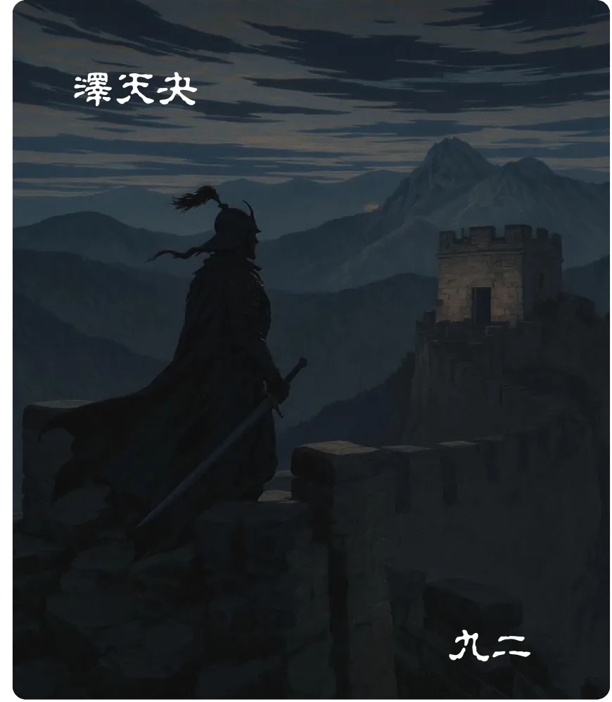 夬卦九二爻正面