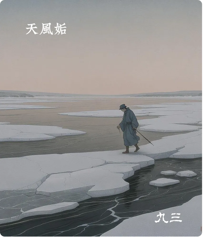 姤卦九三爻卡——臀无肤其行次且