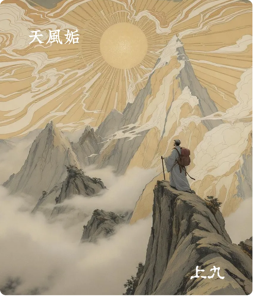 姤卦上九爻卡——姤其角