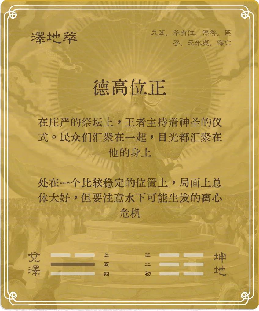 萃卦九五爻背面