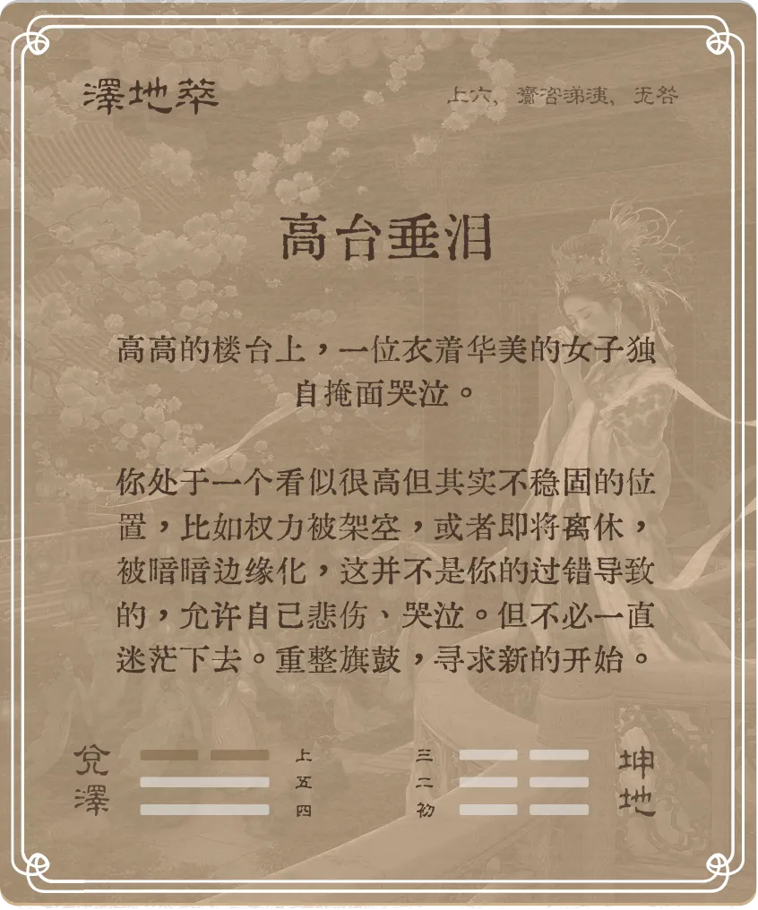 萃卦上六爻背面