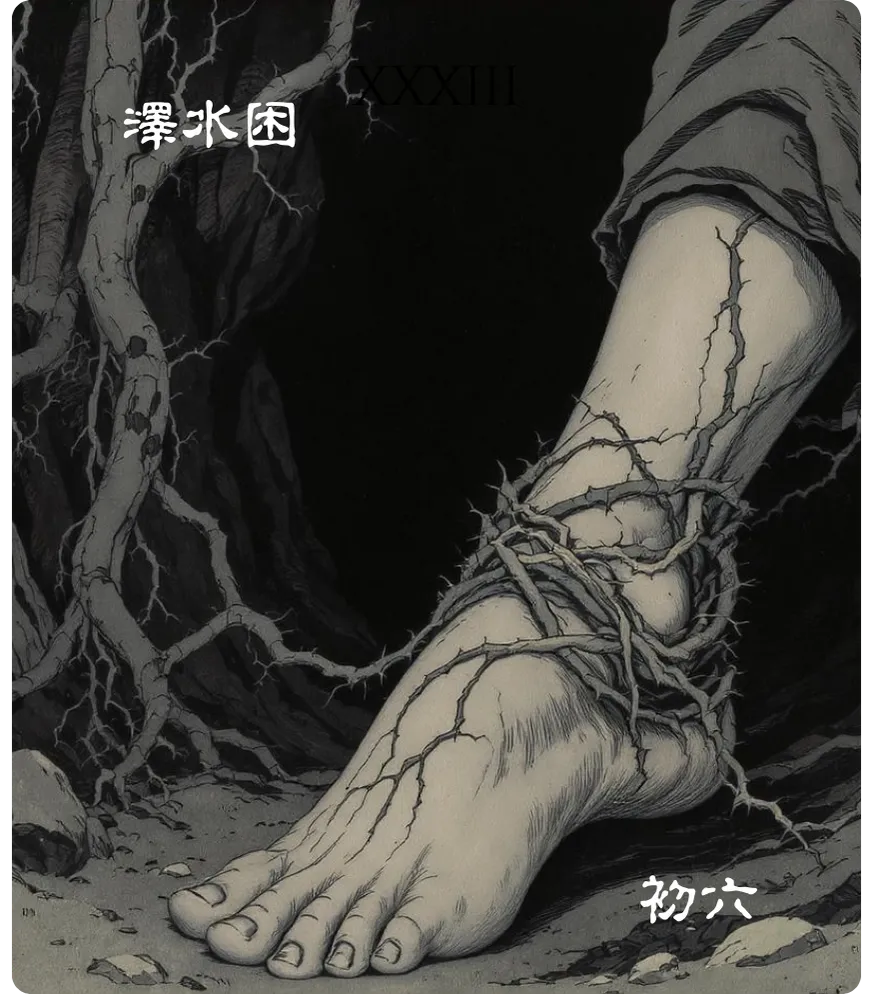 困卦初六爻卡——臀困于株木