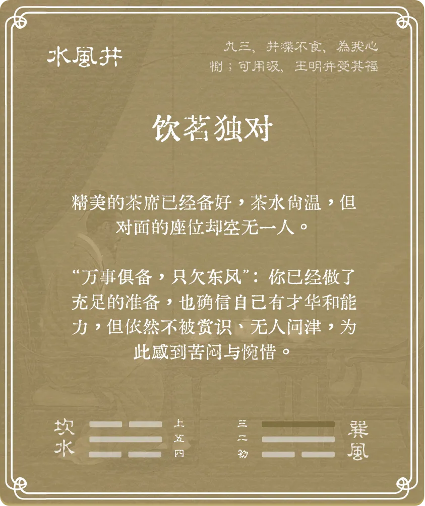 井卦九三爻背面