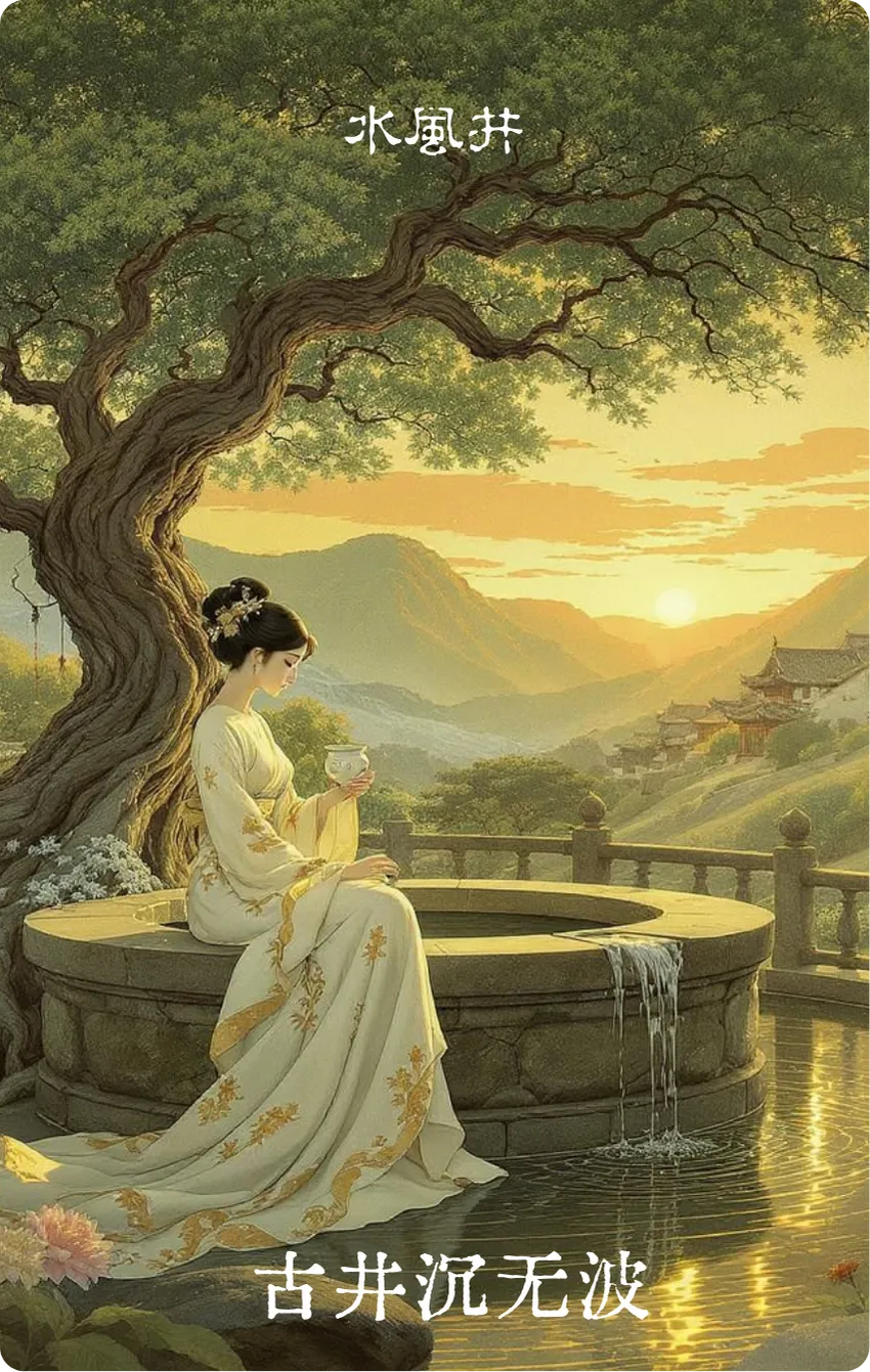 井卦卡牌正面——给养·古井沉无波