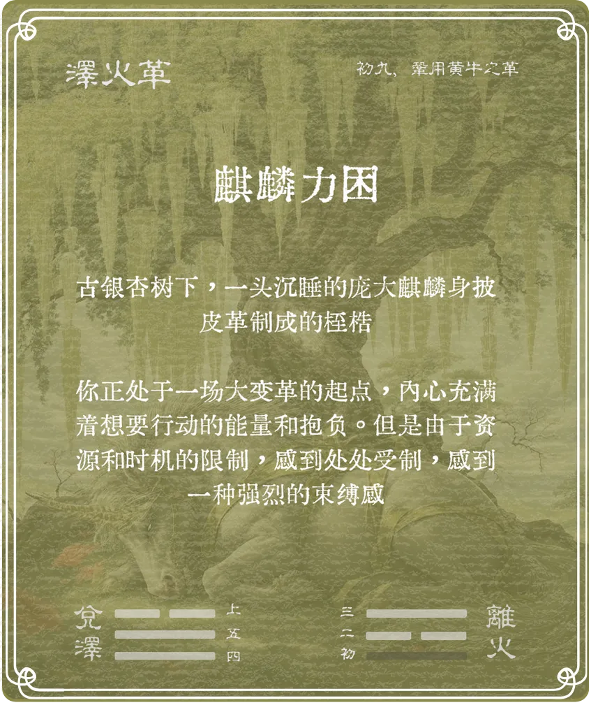 革卦初九爻背面