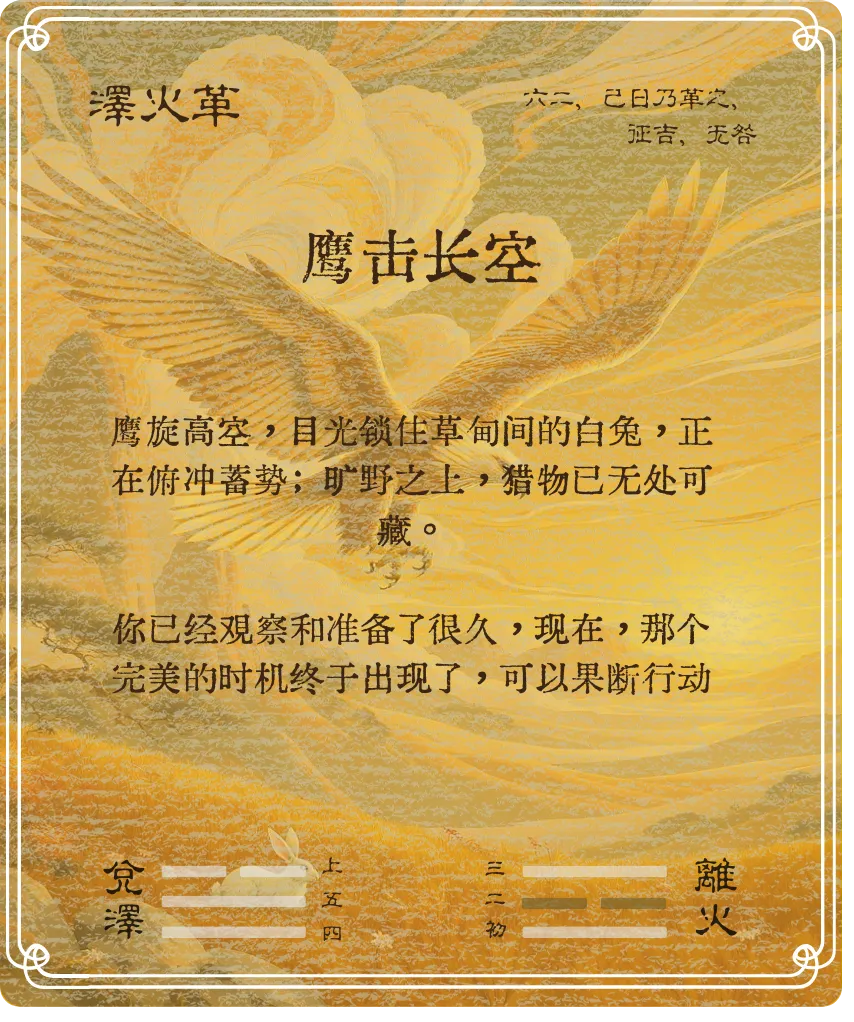 革卦六二爻背面