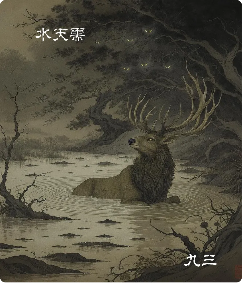 需卦九三爻卡——需于泥