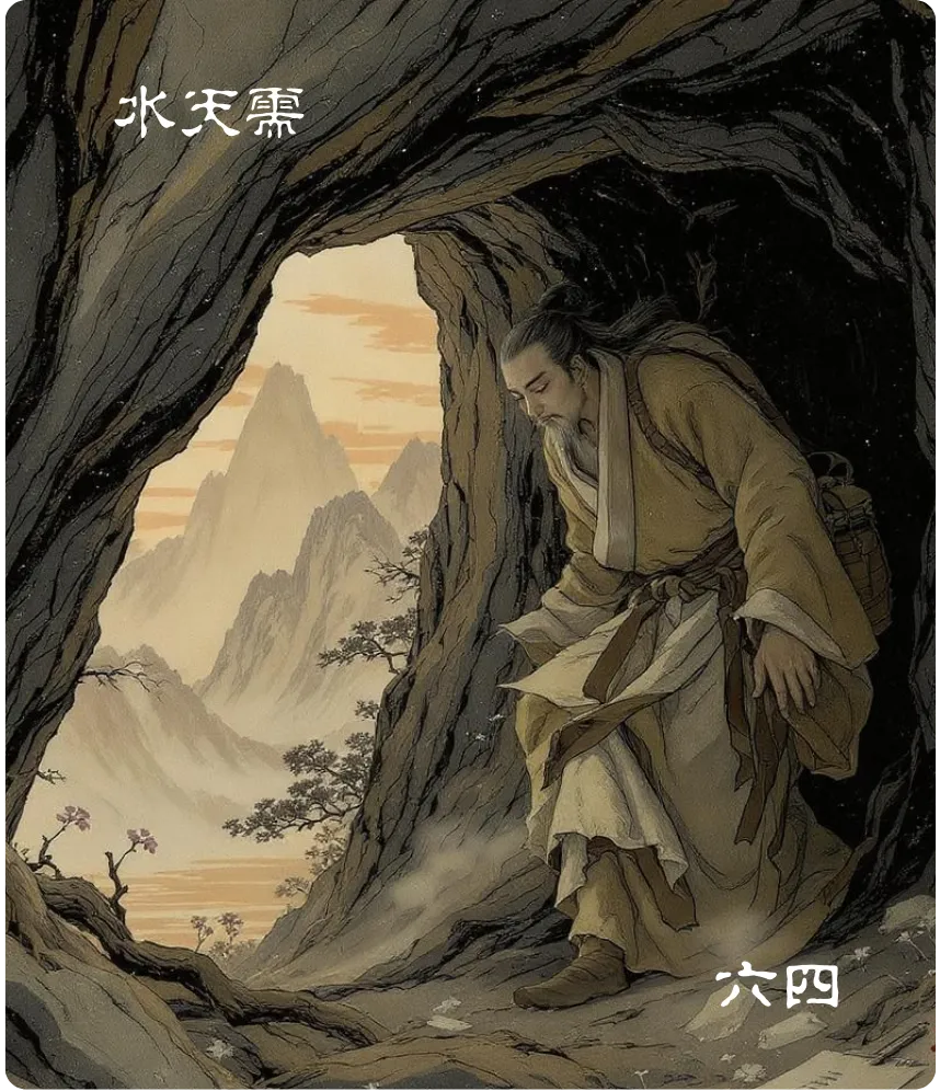 需卦六四爻卡——需于血