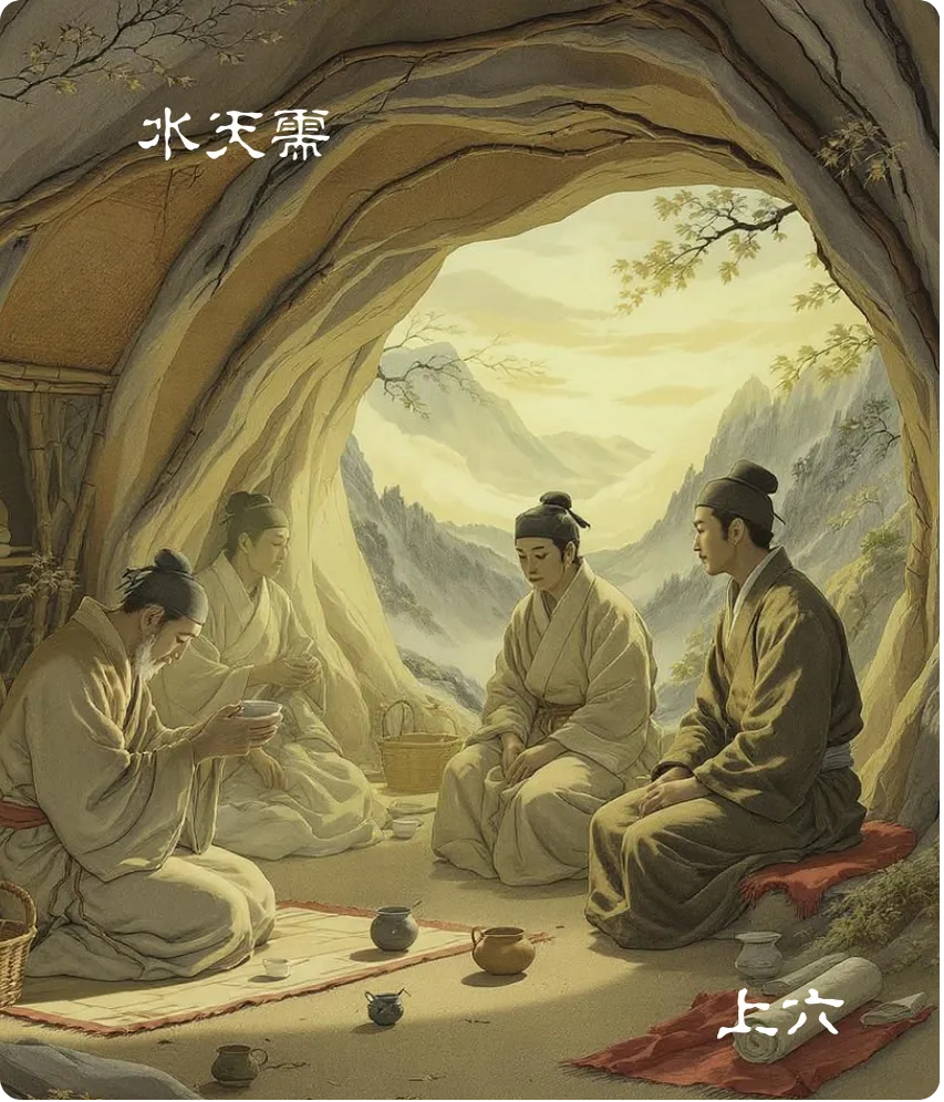 需卦上六爻正面