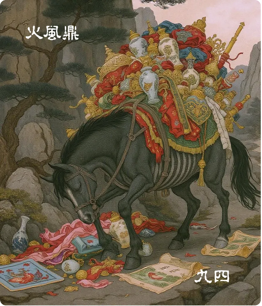 鼎卦九四爻卡——鼎折足