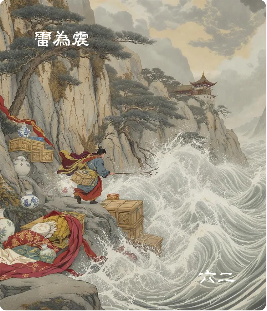 震卦六二爻卡——震来厉