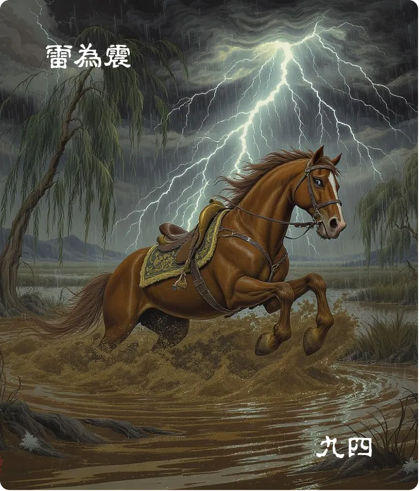 震卦九四爻卡——震遂泥