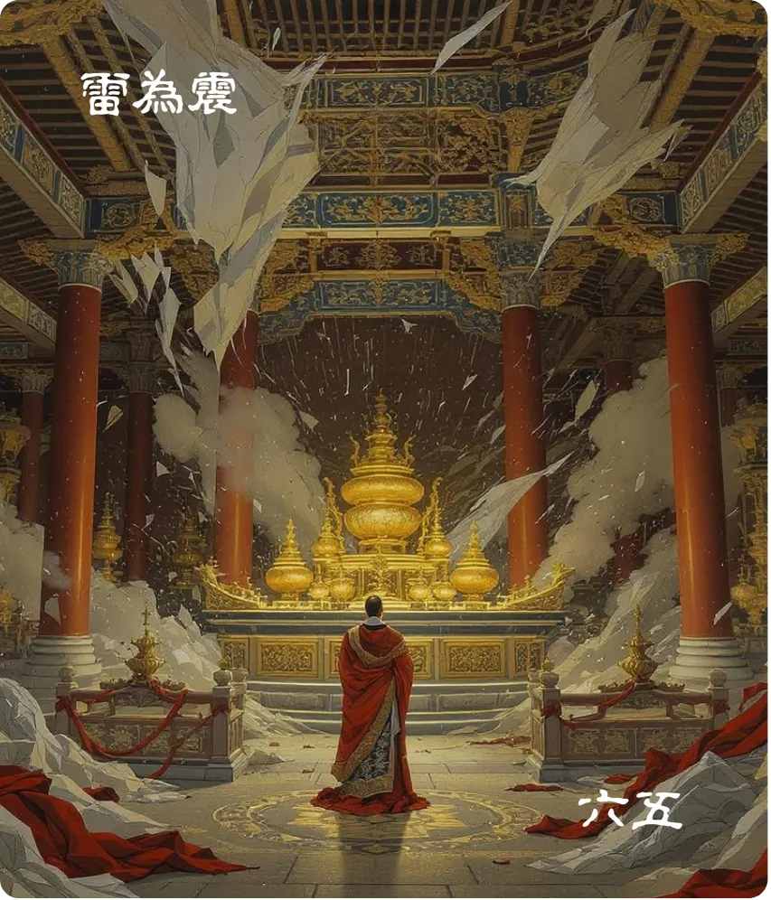 震卦六五爻卡——震往来厉