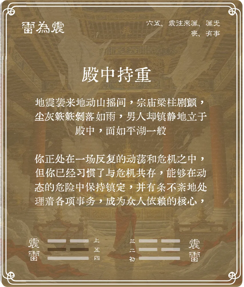 震卦六五爻背面