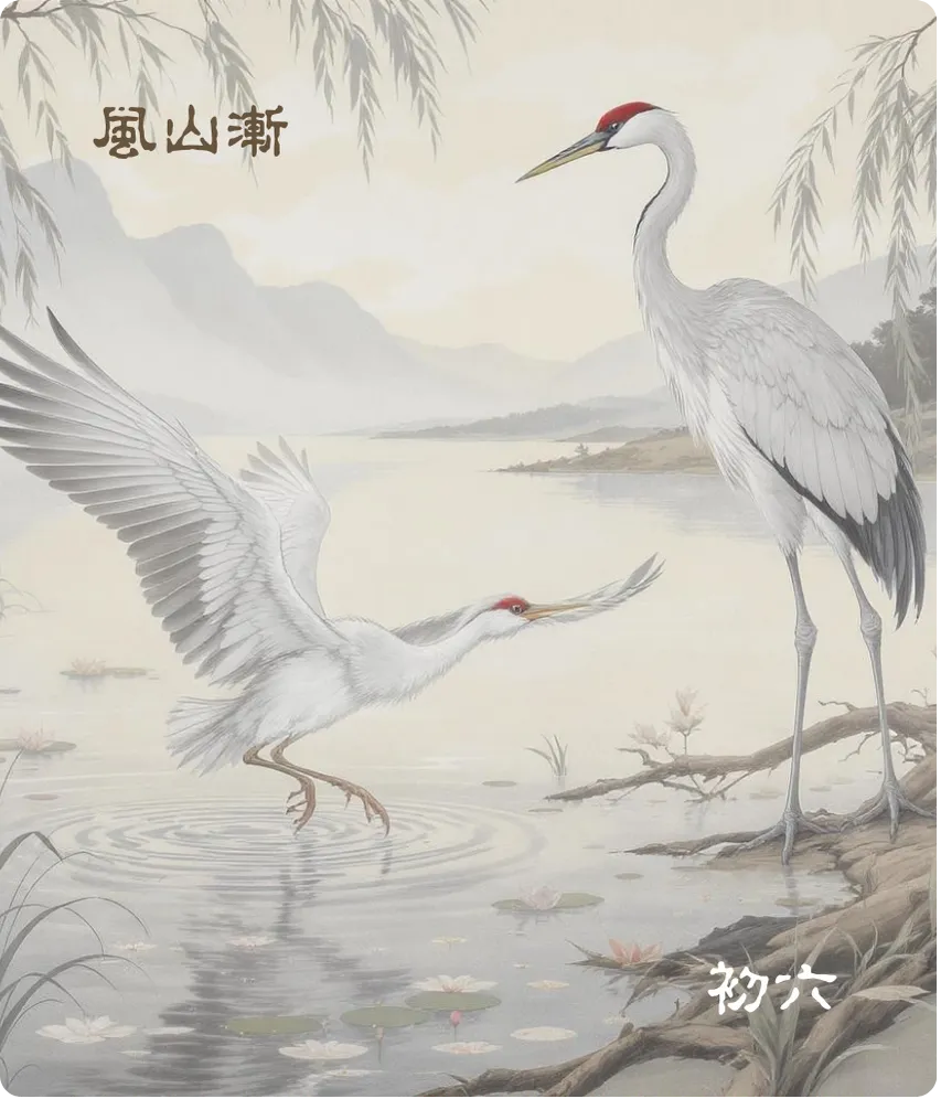 渐卦初六爻卡——鸿渐于干