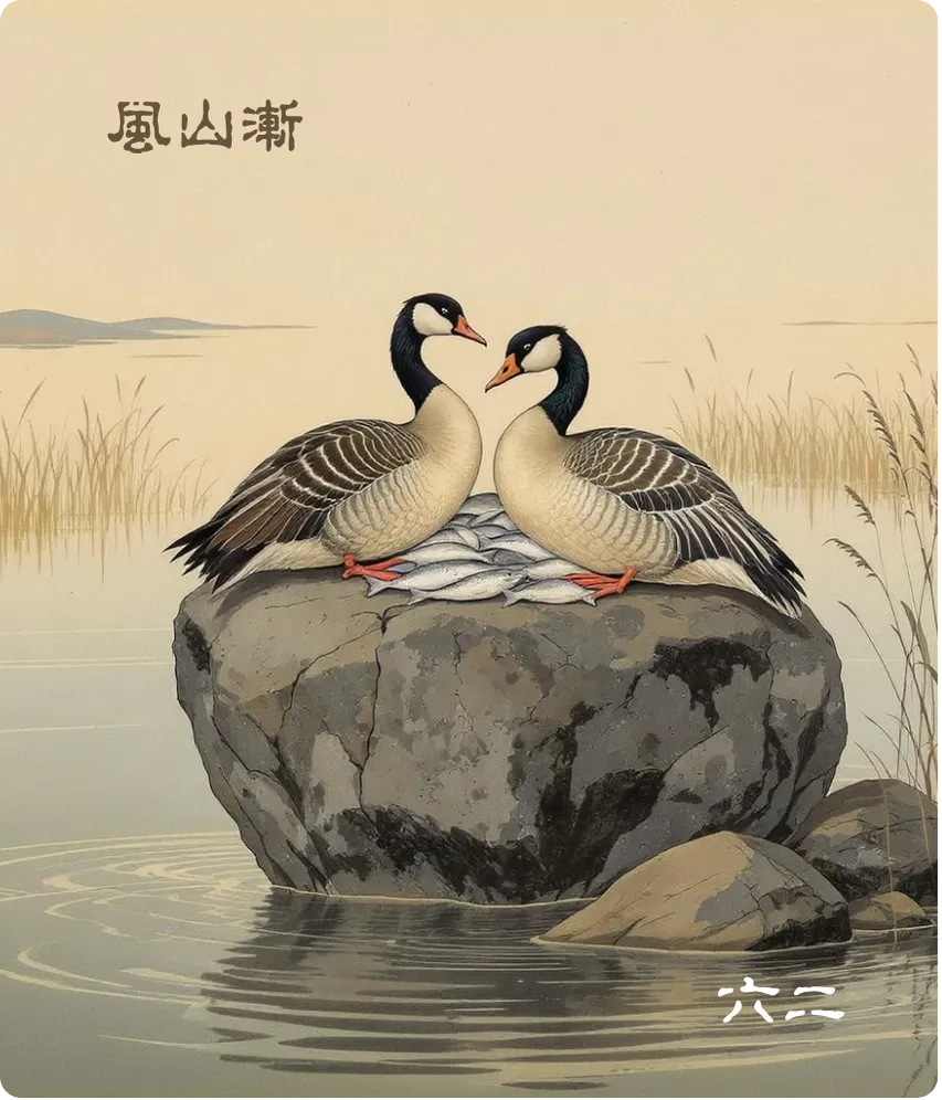 渐卦六二爻卡——鸿渐于磐