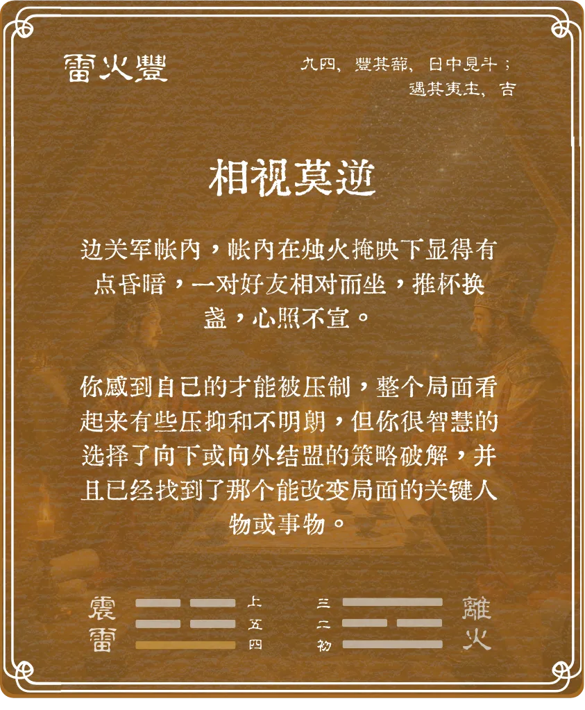 豐卦九四爻背面