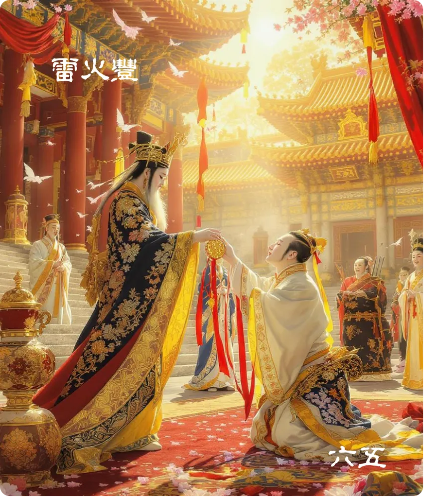 丰卦六五爻卡——来章有庆誉