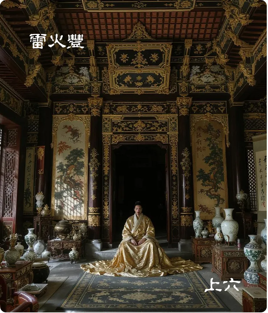 丰卦上六爻卡——丰其屋