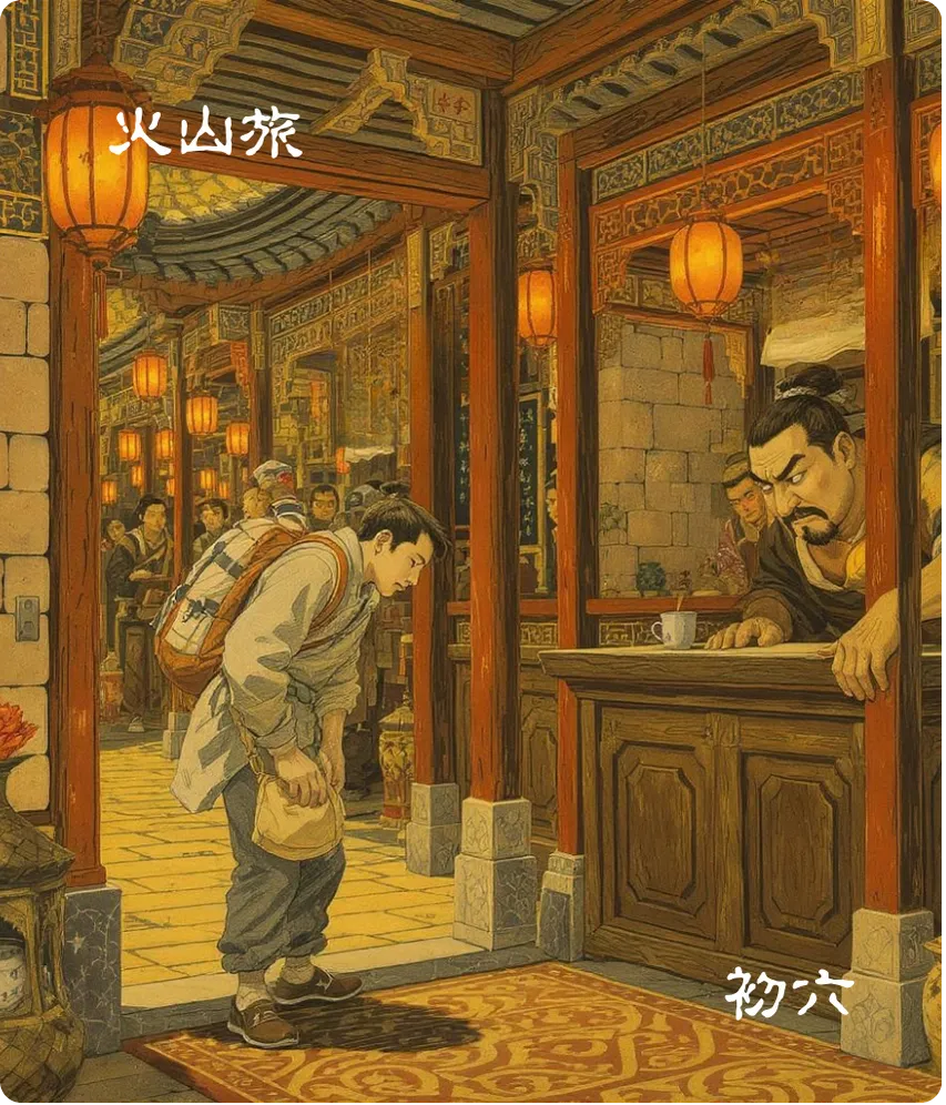 旅卦初六爻卡——旅琐琐