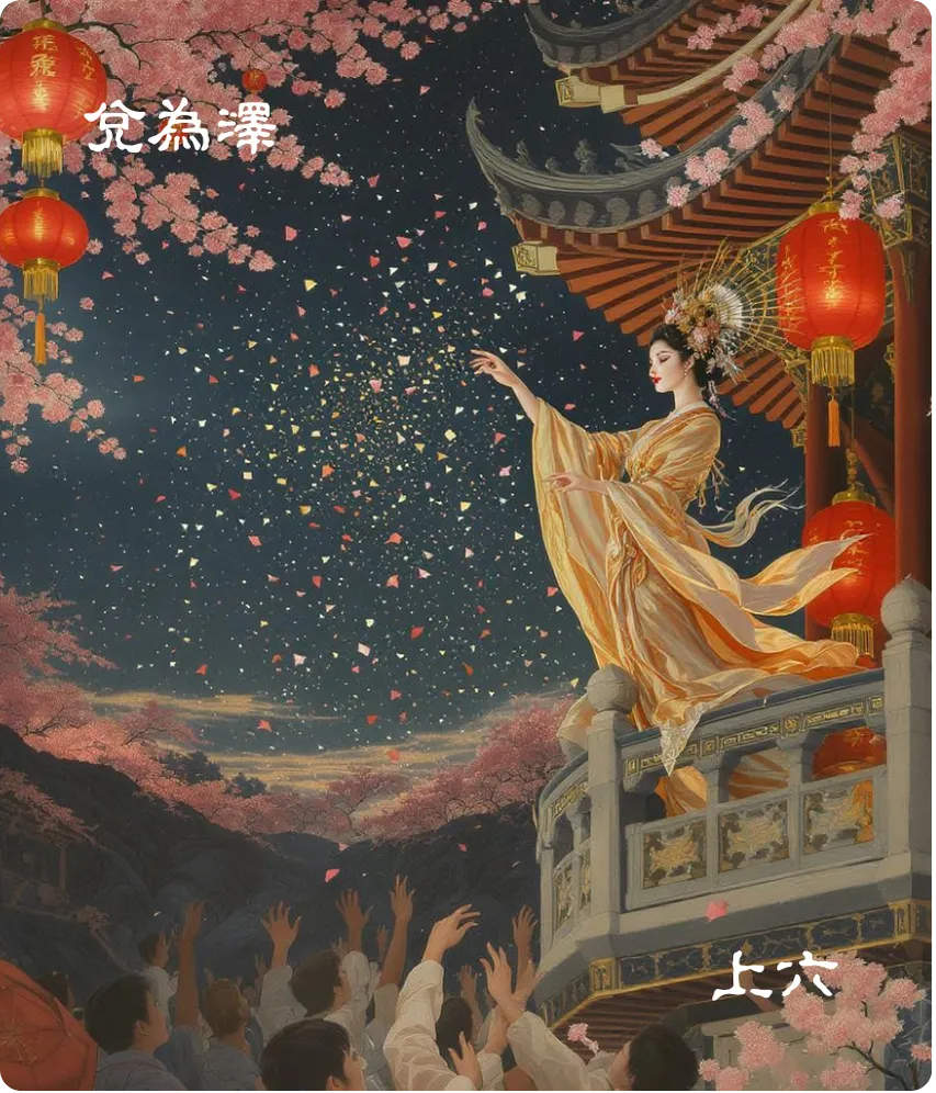 兑卦上六爻卡——引兑