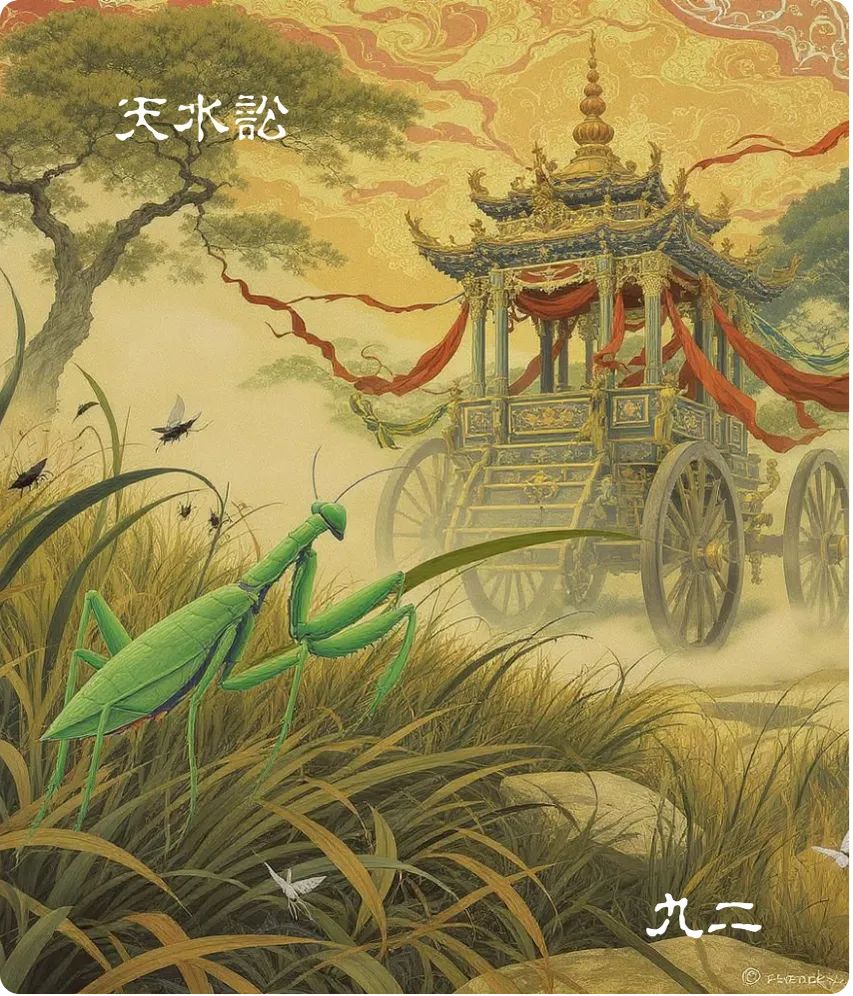 天水讼卦九二爻卡:归而逋