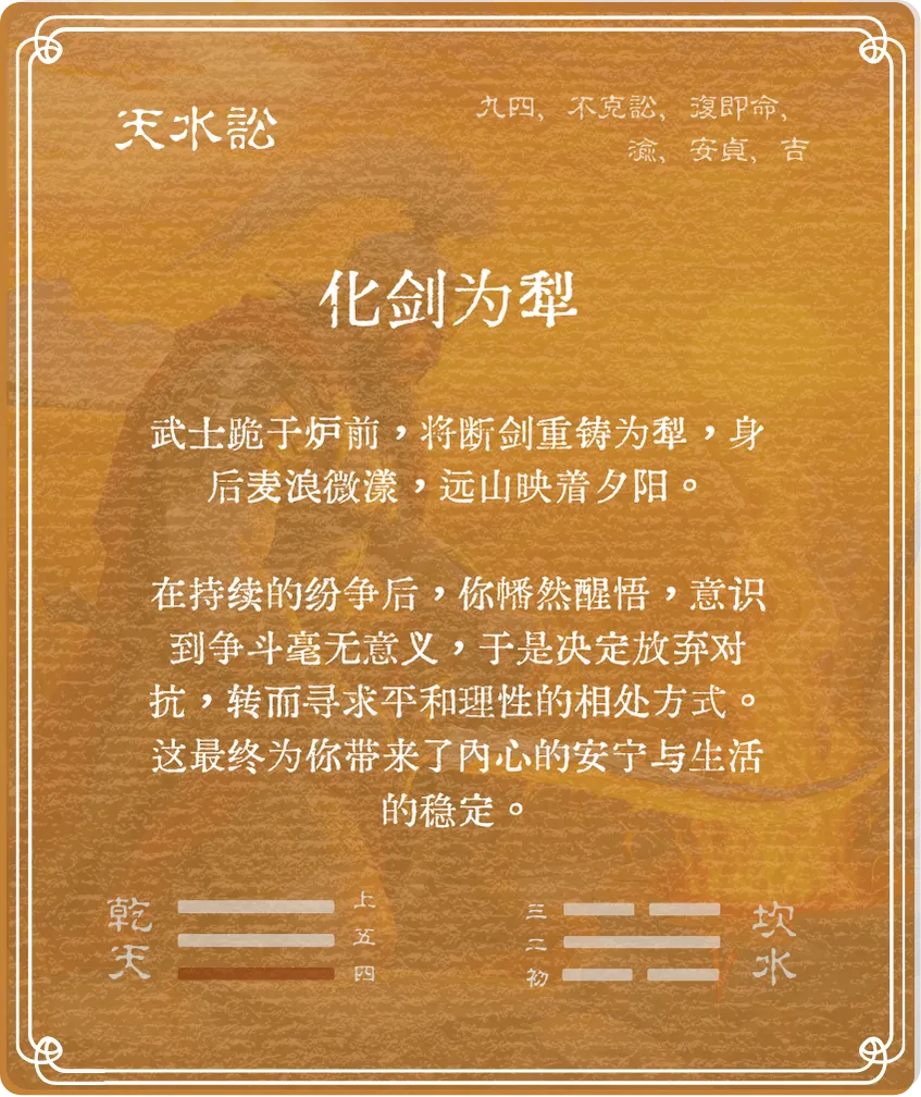 讼卦九四爻背面