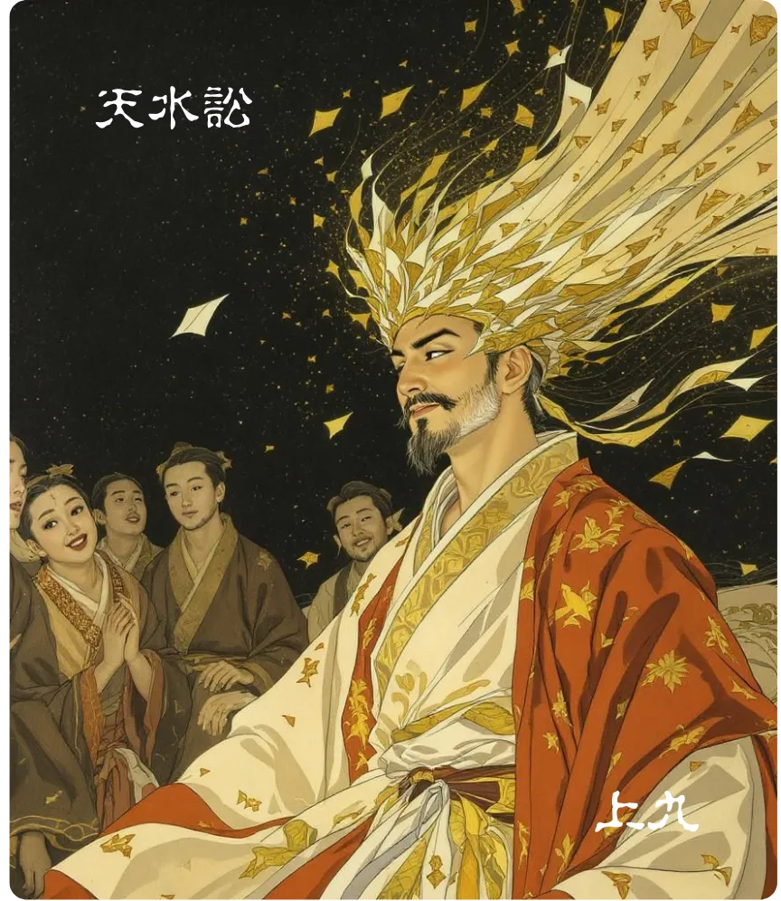 天水讼卦上九爻卡:或锡之鞶带