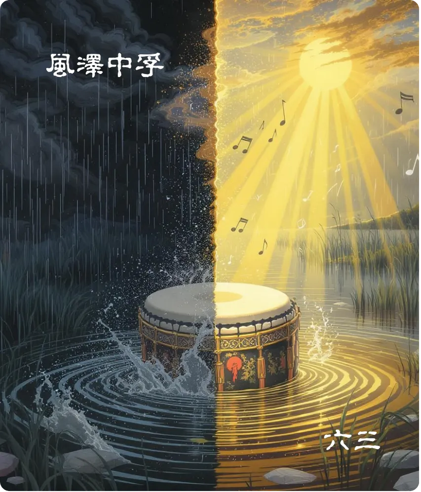 中孚卦六三爻卡——得敌