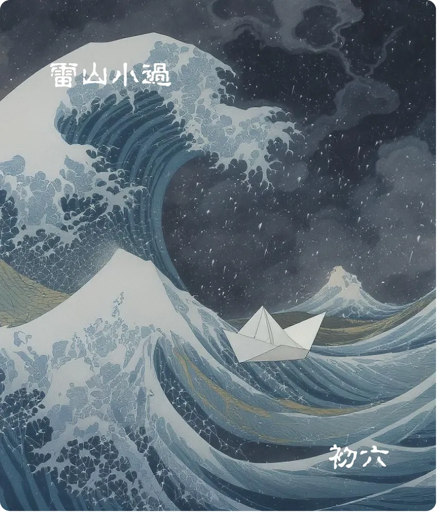 小过卦初六爻卡——飞鸟以凶