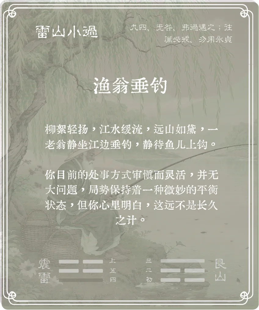 小過卦九四爻背面