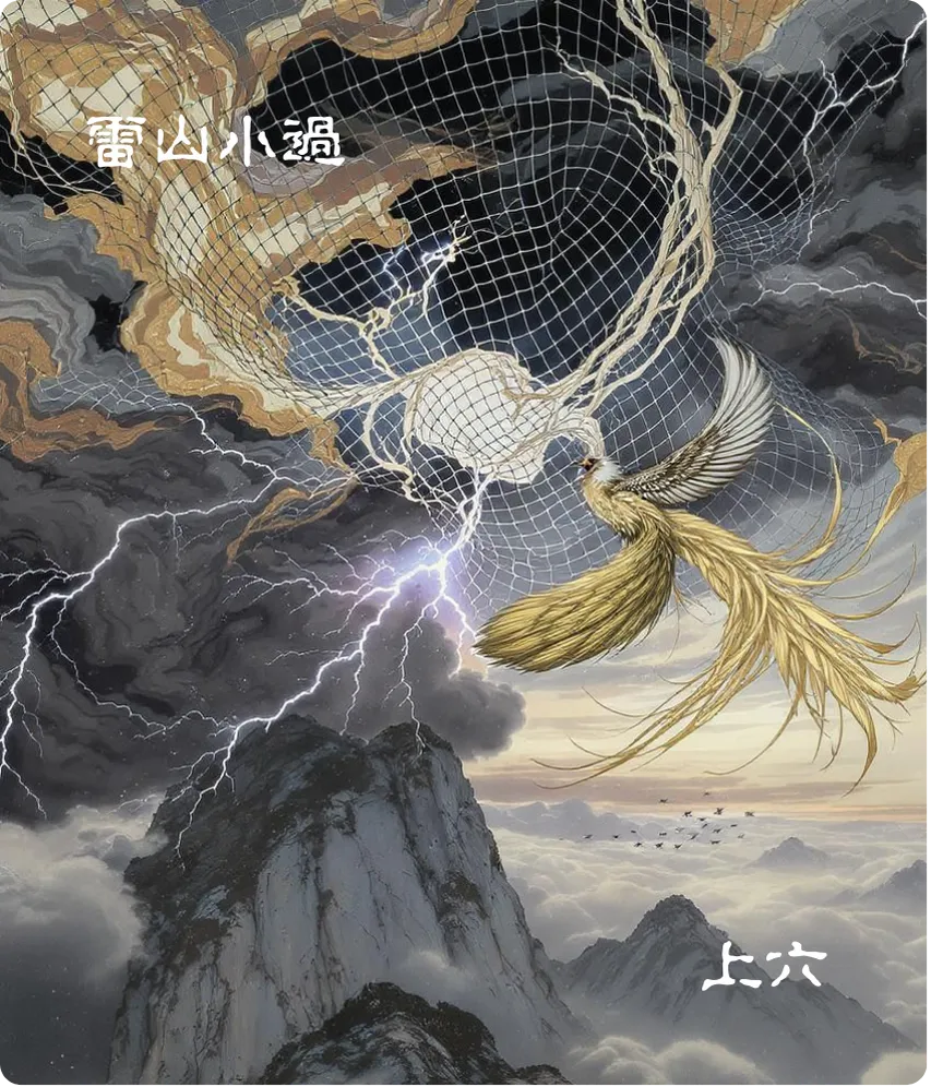 小过卦上六爻卡——飞鸟离之,凶