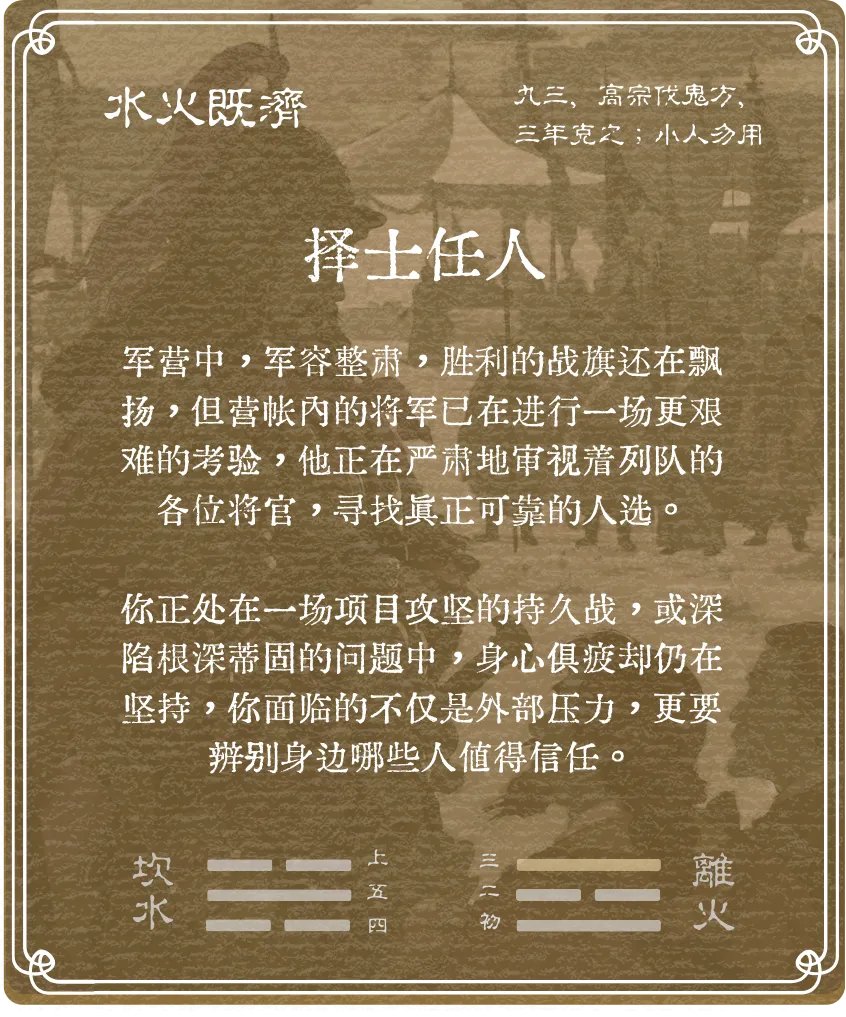 既濟卦九三爻背面