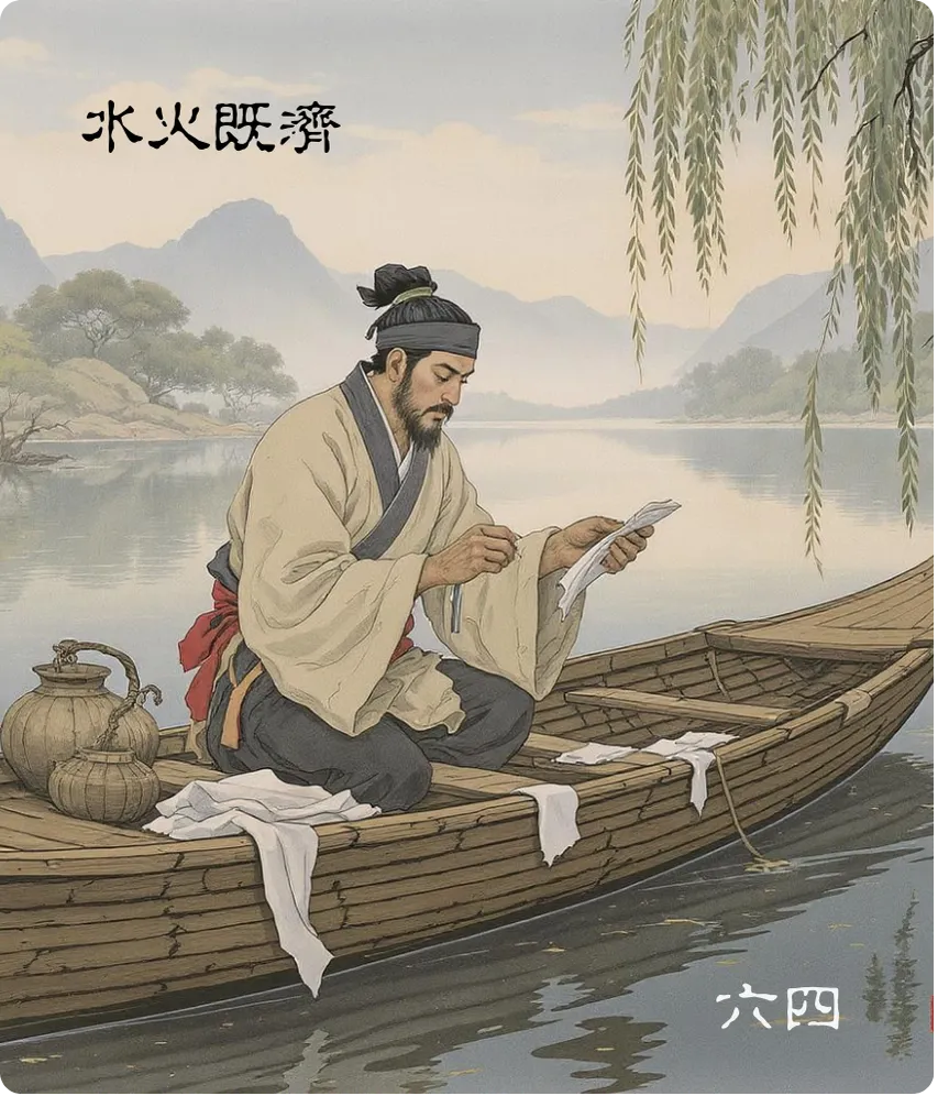 既济卦六四爻卡——繻有衣袽