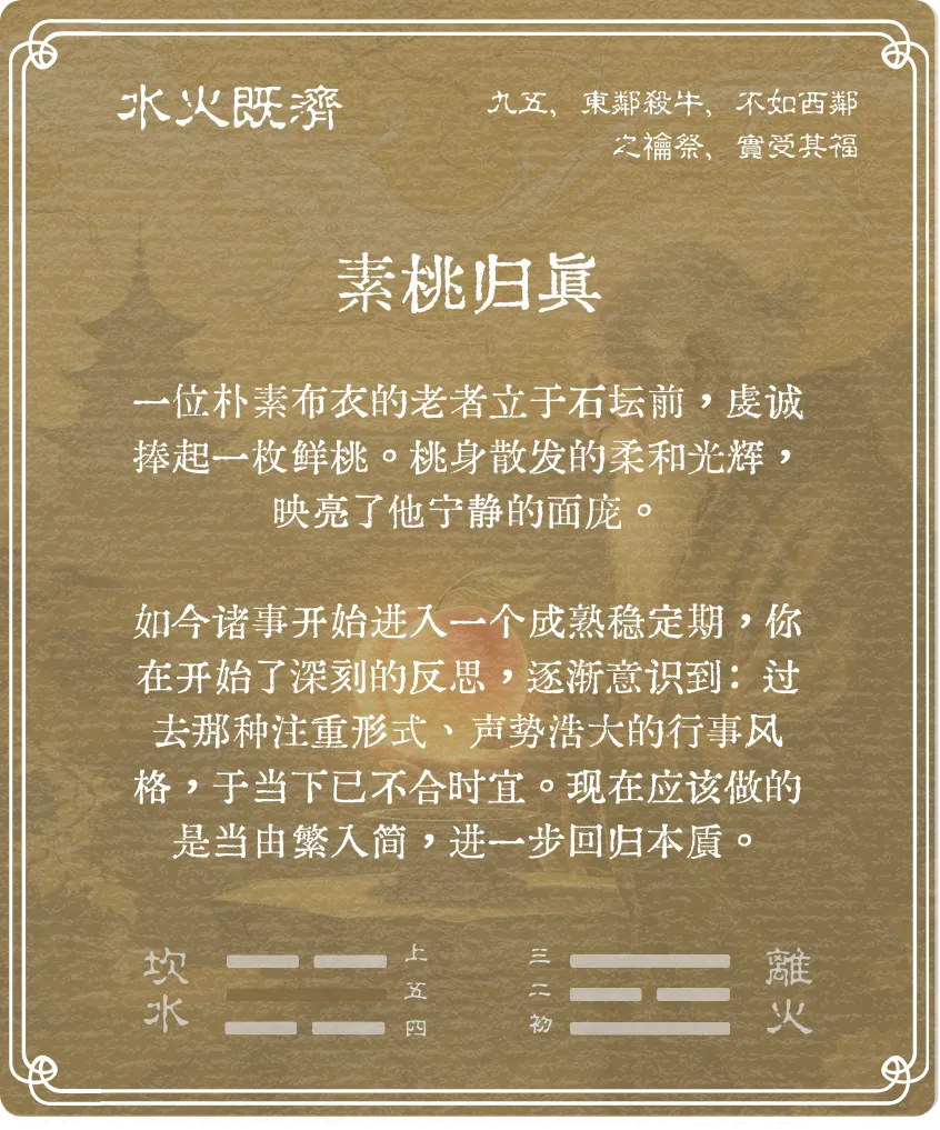 既济卦九五爻背面