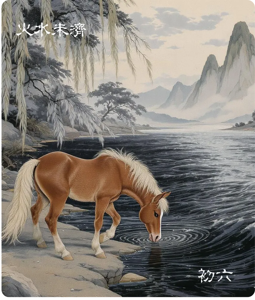 未济卦初六爻卡——濡其尾