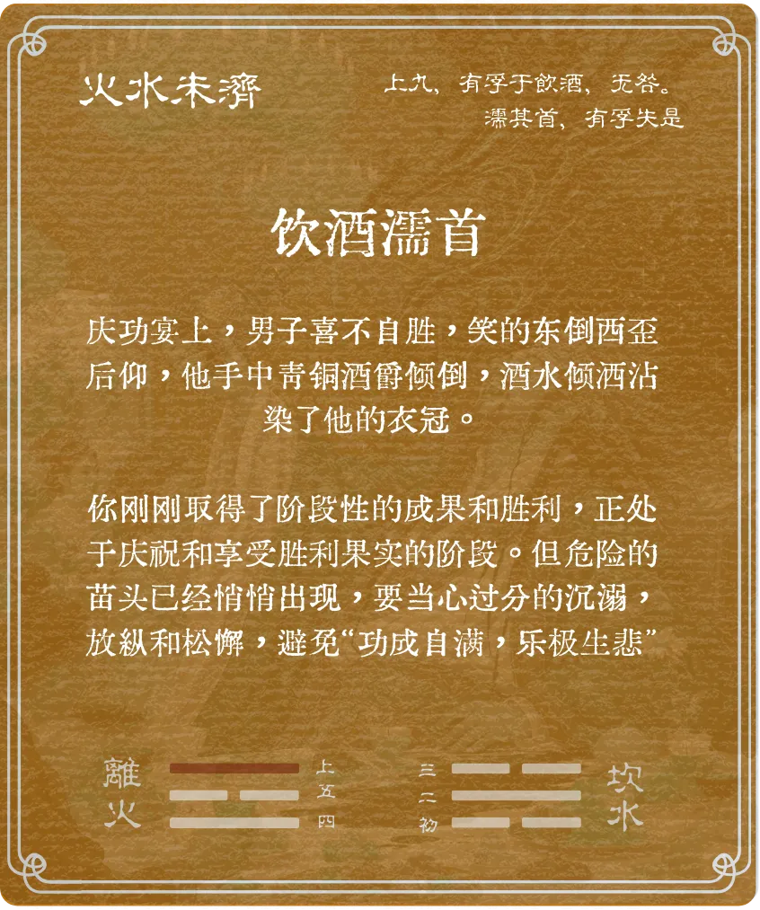 未济卦上九爻背面