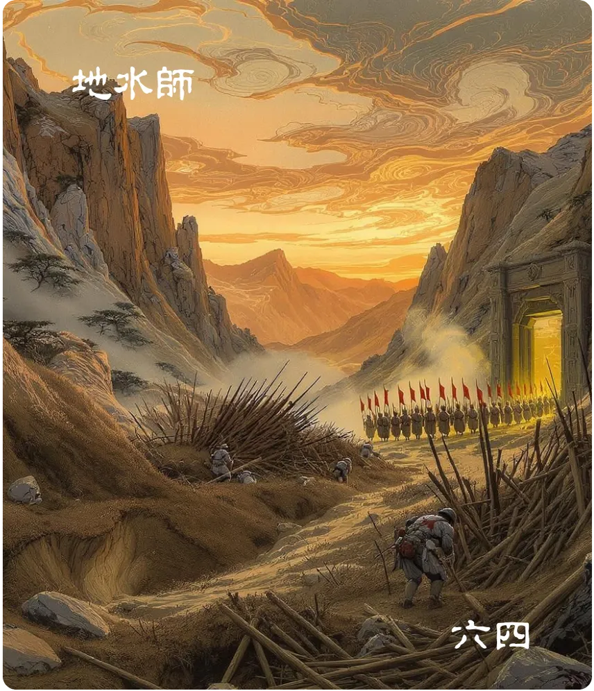 师卦六四爻卡——师左次