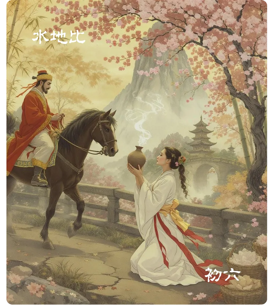 水地比卦初六爻卡:有孚盈缶