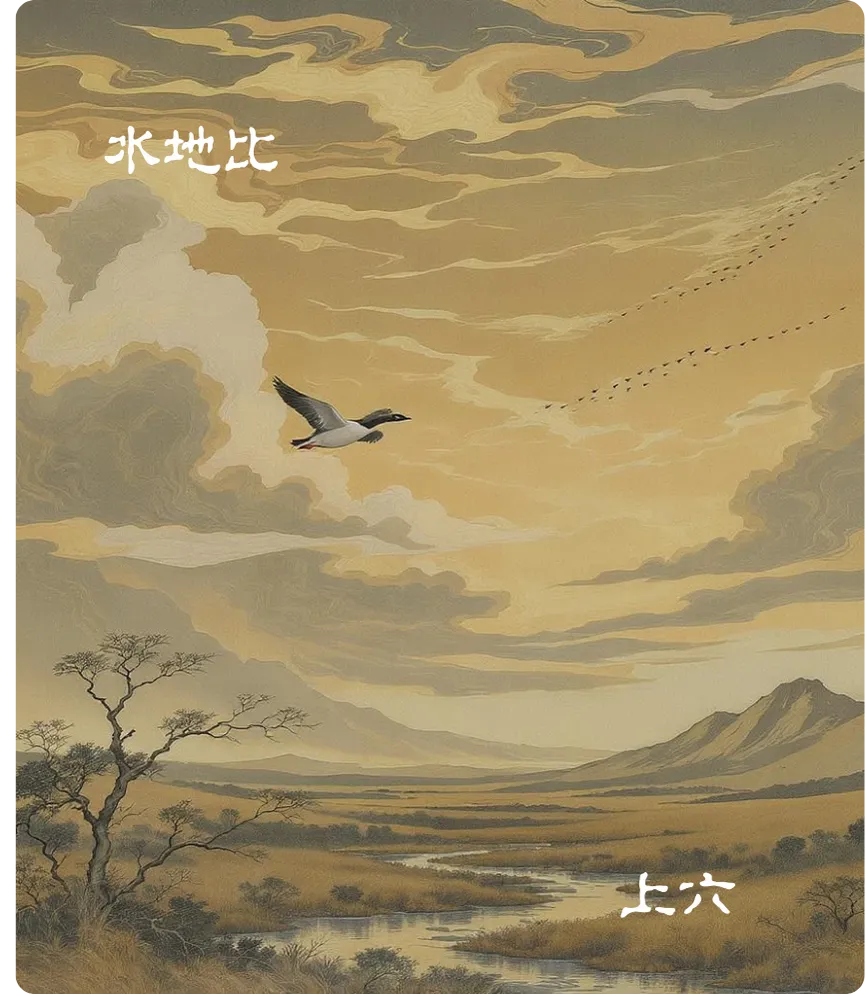 水地比卦上六爻卡:比之无首