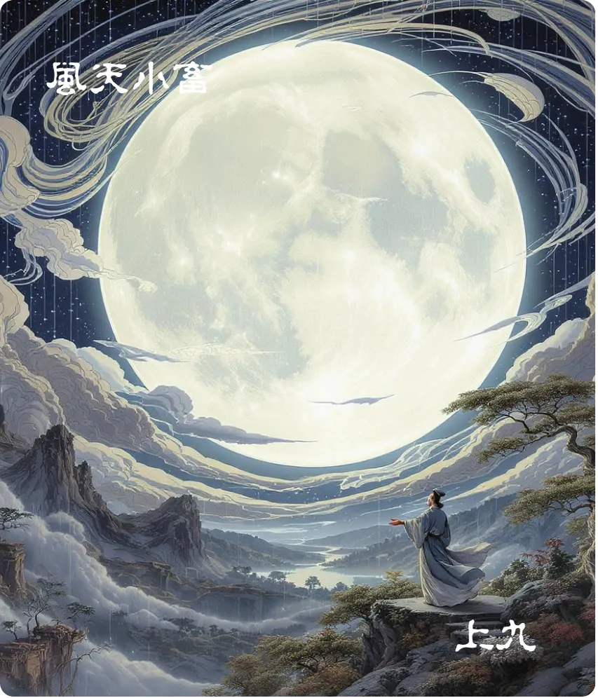 风天小畜卦上九爻卡：既雨既处